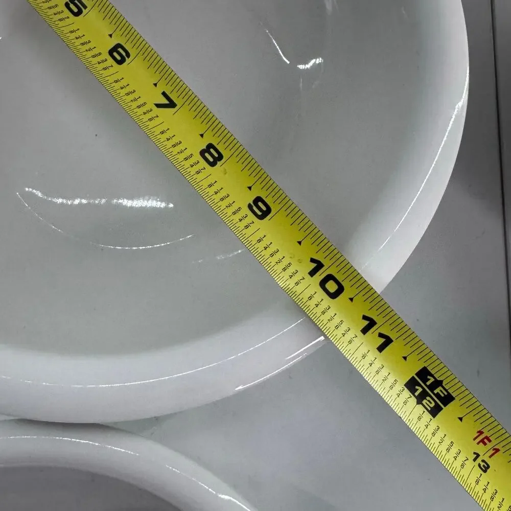 Vintage Pier 1 Imports White Nesting Mixing Bowls (4) Discontinued